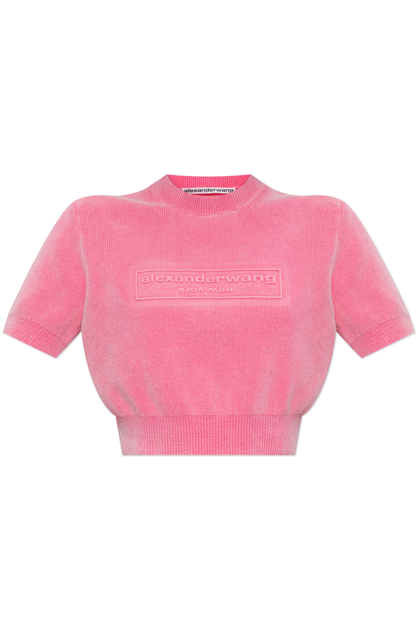 Pink Top with embossed logo Alexander Wang - Vitkac Italy
